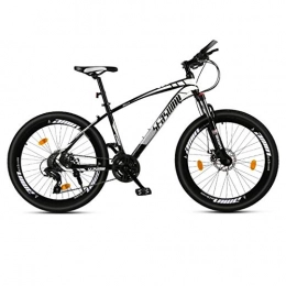 DGAGD Bici DGAGD 24 Pollici Mountain Bike Maschio e Femmina Adulto Super Leggero da Corsa Ruota per Bicicletta Leggera-Bianco e Nero_24 velocità