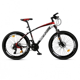 DGAGD Bici DGAGD 24 Pollici Mountain Bike Maschio e Femmina Adulto Super Leggero da Corsa Ruota per Bicicletta Leggera-Nero Rosso_24 velocità