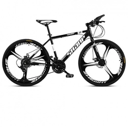 DGAGD Bici DGAGD 24 Pollici Mountain Bike Maschio e Femmina Adulto Ultra Leggero Bicicletta a velocità variabile Tri-Cutter-Bianco e Nero_21 velocità