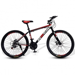 DGAGD Mountain Bike DGAGD 26 Pollici Mountain Bike Adulto Maschio e Femmina a velocità variabile da Viaggio Ruota per Bicicletta-Nero Rosso_27 velocità