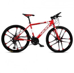 DGAGD Bici DGAGD 26 Pollici Mountain Bike Maschio e Femmina Adulto Super Leggero Bicicletta a velocità variabile Dieci Ruote da Taglio-Rosso_27 velocità