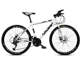 DGAGD Mountain Bike DGAGD 26 Pollici Mountain Bike Maschio e Femmina Adulto Super Leggero Ruota a velocità variabile per Bicicletta-Bianca_24 velocità