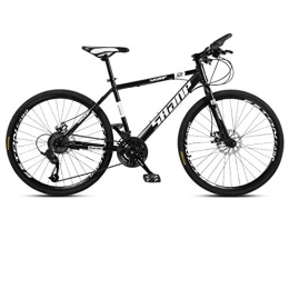 DGAGD Bici DGAGD 26 Pollici Mountain Bike Maschio e Femmina Adulto Super Leggero Ruota a velocità variabile per Bicicletta-Bianco e Nero_24 velocità