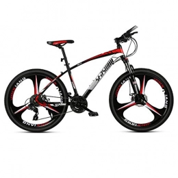 DGAGD Mountain Bike DGAGD 26 Pollici Mountain Bike Maschio e Femmina Adulto Ultraleggero Bicicletta da Corsa Leggera Tri-Cutter-Nero Rosso_30 velocità