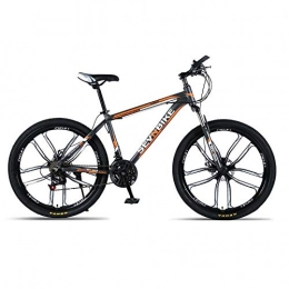 DGAGD Mountain Bike DGAGD Bicicletta da Strada a Dieci Ruote a velocità variabile con Telaio in Lega di Alluminio da 26 Pollici-Arancio Nero_21 velocità