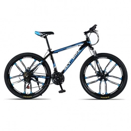 DGAGD Mountain Bike DGAGD Bicicletta da Strada a Dieci Ruote a velocità variabile con Telaio in Lega di Alluminio da 26 Pollici-Nero Blu_24 velocità