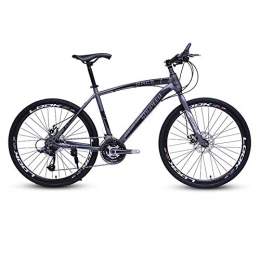 DGAGD Mountain Bike DGAGD Bicicletta da Strada Leggera per Adulti da 26 Pollici per Mountain Bike con 40 Ruote da Taglio-Nero e Argento_30 velocità