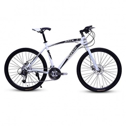 DGAGD Mountain Bike DGAGD Ruota a Raggi per Bicicletta da Strada Leggera da 26 Pollici per Mountain Bike-Bianco Nero_27 velocità