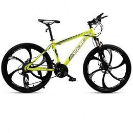 DGAGD Mountain Bike DGAGD Snow Bike Big Tire 4.0 Spessa e Larga 26 Pollici Freno a Disco Mountain Bike Sei Ruote da Taglio-Giallo_27 velocità