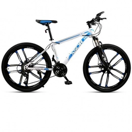 DGAGD Bici DGAGD Snow Bike Big Tyre 4.0 Spesse e Larghe 26 Pollici Freno a Disco Mountain Bike Dieci Ruote da Taglio-Bianco Blu_27 velocità