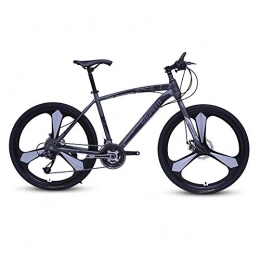 DGAGD Mountain Bike DGAGD Tri-Cutter per Bicicletta a velocità variabile da Strada Leggera da 26 Pollici per Mountain Bike-Nero e Argento_27 velocità