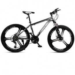 DGAGD Bici DGAGD Tri-Cutter per Mountain Bike con Freno a Disco da 26 Pollici, Largo e Spesso 4.0 con Pneumatici da Neve-Grigio Nero_24 velocità