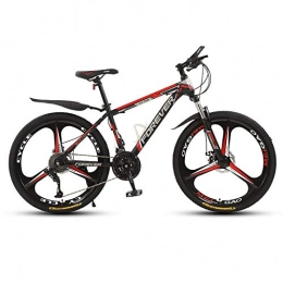 Domrx Mountain Bike Domrx Mountain Bike 21 24 27 30 velocità Ragazzi e Ragazze Forte Assorbimento degli Urti velocità variabile Mountain Cross-Country Vehicle-3 coltelli Nero Red_30