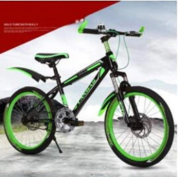 Domrx Mountain Bike Domrx Nuovo Stile Mountain Bike Ammortizzatore da 20 Pollici Freno a Due Dischi Bicicletta da Strada per Bambini-Verde