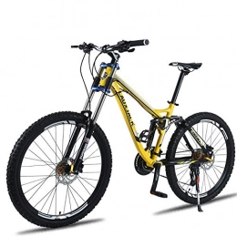 DRAKE18 Mountain Bike DRAKE18 Bicicletta da Downhill Professionale Fuoristrada da 26 Pollici a 27 velocità in Lega di Alluminio per Adulti da Corsa all'aperto, Yellow