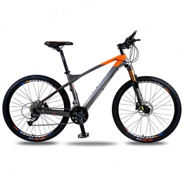 DRAKE18 Mountain Bike DRAKE18 Mountain Bike Hard Tail, Bici in Fibra di Carbonio 26 Pollici 30 Marce Disco Rigido Doppio Freno a Disco Olio Viaggio Fuoristrada per Adulti all'aperto, Orange