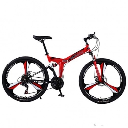 DRAKE18 Mountain Bike DRAKE18 Mountain Bike Pieghevole, 26 Pollici a 27 velocità a Doppia velocità, Doppio Assorbimento degli Urti, Doppio Freno a Disco Fuoristrada per Adulti Fuori dai Viaggi Sportivi, A