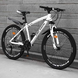 Dsrgwe Mountain Bike Dsrgwe Mountain Bike, Mountain Bike / Biciclette, Acciaio al Carbonio Telaio, sospensioni Anteriori e Dual Freni a Disco, 26inch Ruote (Color : A, Size : 21-Speed)