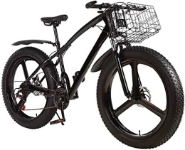 Generic Mountain Bike Ebikes Fat Tire Uomo Outroad Mountain Bike, 3 Razze 26 in Doppio Freno a Disco Bici da Bicicletta per Adolescenti Adulti