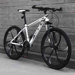 Bici Elegante Mountain Bike a 24 velocità per Adulto, Ruote da 24 / 26 Pollici, Freno a Disco con Telaio in Acciaio al Carbonio Leggero, C, 24 Pollici