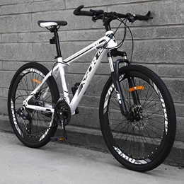  Mountain Bike Eleganti Mountain Bike Freni a Disco Meccanici orientabili a 21 velocità Telaio in Acciaio al Carbonio Leggero, B, 26 Pollici