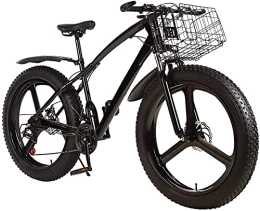  Mountain Bike Fat Tire Mountain Bike da Uomo Fuoristrada, 3 Razze 26 in Bici da Bicicletta con Freno A Doppio Disco per Adolescenti Adulti Che Guidano All'Aperto