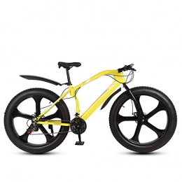  Mountain Bike Fatbike-Bicicleto de Montaña todoterreno con Freno de Disco de 26 pulgadas, 21 / 24 / 27 velocidades, para Adulto, todotorreno, Nieve, Playa