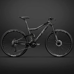 FAXIOAWA Mountain Bike FAXIOAWA Telaio per bicicletta da 26 pollici Mountain bike a sospensione completa, telaio per freni a disco meccanico per bicicletta con doppio assorbimento degli urti (grigio 24 velocità)