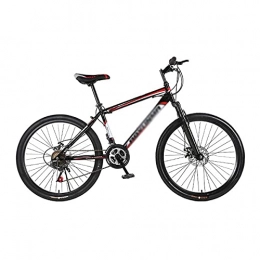 FBDGNG Bici FBDGNG Mountain Bike Telaio In Acciaio Al Carbonio Ruote 26 Pollici 21 Velocità Freni A Doppio Disco Sospensione Anteriore Mens Bicicletta (Colore: Rosso)