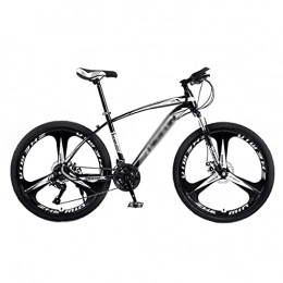 FBDGNG Mountain Bike FBDGNG Mountain Bike Urban Commuter City - Telaio in acciaio al carbonio 21 / 24 / 27 velocità con freni a disco meccanici (dimensioni: 21 velocità, colore: nero)