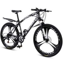 FBDGNG Mountain Bike FBDGNG MTB bicicletta 26 pollici ruote Mountain Bike telaio in acciaio ad alto tenore di carbonio 21 / 24 / 27 velocità con freni a disco (dimensioni: 24 velocità, colore: nero)