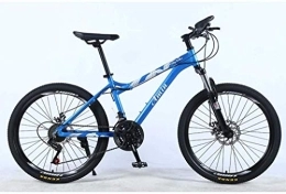 Aoyo Bici Femminile Off-Road Student Shifting adulti biciclette, 24 pollici 27 velocità Mountain bike for adulti, leggera in lega di alluminio Full frame, Ruota Anteriore Sospensione (Color : Blue)