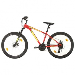 Festnight Mountain Bike 21 Speed 27,5" Ruote 38 cm Rosso con Cambio Shimano a 21 Marce