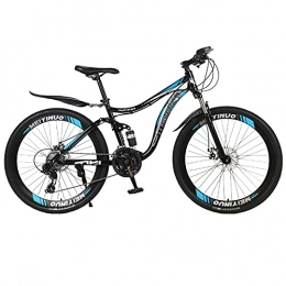 FGKLU Mountain Bike FGKLU Adulto Mountain Bici Bike, ​​26 Pollici 21 Speed Uomo Donna Coltello Sportiva MTB Bicycle, Dotata di Doppio Ammortizzatore Dual Disc Brake