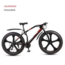 Fslt Bici Fslt Motoslitta ATV 26 Pollici Doppio Freno a Disco Ampio Pneumatico da Fondo a velocità variabile Bicicletta per Adulti Mountain Bike-black6_21