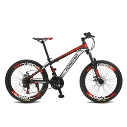 FUFU Mountain Bike FUFU Bici da 24"Bici da Esterno, Mountain Bike Regolabile, Sistema 24 velocità, Rosso, Verde (Color : Red)