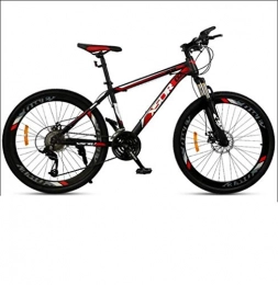 GBX Bici GBX Bicicletta, Mountain Bike per Adulti, Freno a Doppio Disco / Biciclette con Telaio in Acciaio ad Alto Tenore Di Carbonio, Bicicletta Unisex da Motoslitta da Spiaggia, Ruote da 26 Pollici, Nero, 2