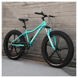 giyiohok Mountain Bike giyiohok, mountain bike da 26 pollici Hardtail Fat Tire Mountain Trail Bike per adulti, uomini e donne, freni a disco meccanici con sospensione anteriore, 21 velocità, 5 parole arancioni