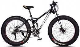 GQQ Bici GQQ 24In Mountain Bike per Uomo e Donna, Bicicletta a Velocit Variabile con Telaio a Doppia Sospensione in Acciaio ad Alto Tenore Di Carbonio, 21 / 24 / 27 Velocit Outroad, B, 21 Velocit, B, 21 Velocit