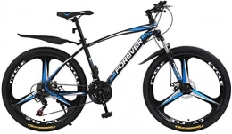 GQQ Mountain Bike GQQ Bicicletta a Velocit Variabile, Mountain Bike per Adulti, Bici con Doppio Freno a Disco City Road, Bici da Neve in Acciaio Al Carbonio da Trail, 24 Pollici Uomo 's / Donna' S Velocit Variabile,