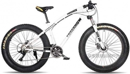 GQQ Mountain Bike GQQ Mountain Bike, Bicicletta a Velocit Variabile Hardtail da 24 Pollici con Pneumatici Grassi, Telaio a Doppia Sospensione e Forcella Ammortizzata, Terreno Di Montagna, C, 21 Velocit, C, 21 Velocit