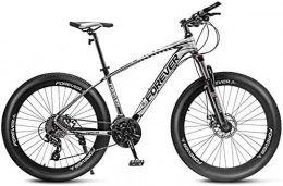 GQQ Mountain Bike GQQ Mountain Bike per Adulti da 24 ', Telaio con Pneumatici Grassi a Doppia Sospensione per Bicicletta a Velocit Variabile, Telaio in Alluminio, Mountain Bike Fuoristrada, C, 27 Velocit, C, 27 Veloci