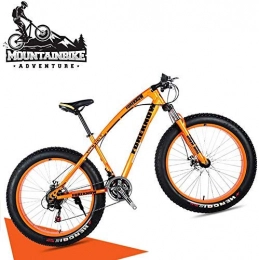 GQQ Mountain Bike GQQ Pneumatici da Mountain Bike da 20 Pollici, Mtb Hardtail per Ragazze a Velocit Variabile con Sospensione Anteriore e Freni a Disco, Telaio in Acciaio Al Carbonio, Nero, 27 Velocit, Arancia