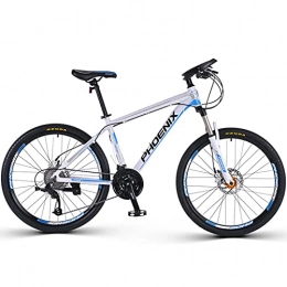 Great Bici GREAT Mountain Bike, Lightweight 27 velocità Mountain Bikes da 26 Pollici Biciclette Forte Cornice in Lega con Freno A Disco Sport all'Aria Aperta Bici da Commutatore per Uomo Donna(Color:Blu)