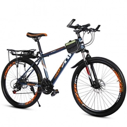 GRXXX Mountain Bike GRXXX Bicicletta Speed ​​Mountain Bike Freni a Doppio Disco per Adulti Studenti Auto da Uomo e da Donna 21 velocità 26 Pollici, Ink Blue colour-26 Inches