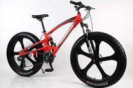 GuiSoHn Mountain Bike GuiSoHn 4.0 Fat Tire Mountain Bike 26" Mountain Bike in acciaio ad alto tenore di carbonio, bici da spiaggia e neve, GuiSoHn-514687989., Taglia unica