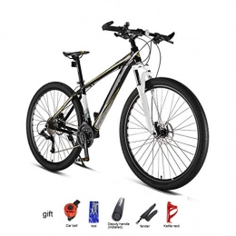 GUOHAPPY Bici GUOHAPPY Mountain Bike da 29 Pollici (carico 330 libbre), Adatto a Persone Alte 165 cm-195 cm, Telaio in Lega di Alluminio e Doppi Freni a Disco Idraulici, Black Yellow