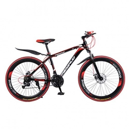 GXQZCL-1 Mountain Bike GXQZCL-1 Bicicletta Mountainbike, Mountain Bike, 26inch a rotelle, Telaio Lega di Alluminio Biciclette da Montagna, Doppio Freno a Disco e Forcella Anteriore MTB Bike (Color : Black, Size : 24-Speed)