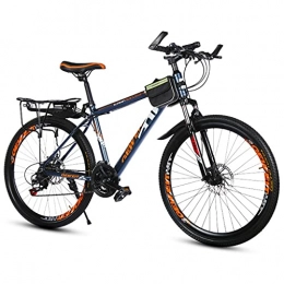 GYF Mountain Bike GYF Mountain Bike Bicicletta MTB Sportiva da Montagna Mountain Bike Bicicletta 26" 21 / 24 / 27 velocità del Disco Freno della Bici Mountain Bike Mens Bicycle Bike Bicycle (Color : Orange, Size : 22inch)