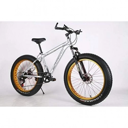 Hadishi Bici Hadishi Mountain Bike, Bicicletta da Neve Anodizzata Vuota Fuoristrada da Spiaggia in Lega di Alluminio con Pneumatici Allargati 21 Mountain Bike A velocità Variabile, G